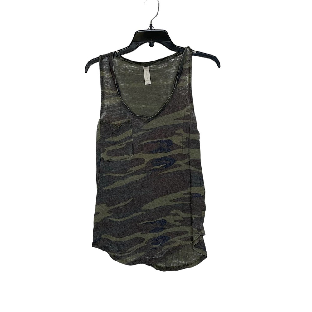 Altar'd State Tank Top Size Large Camo Pattern Worn Look Womens‎ Cotton Blend